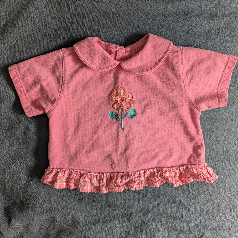 Vintage Gymboree Pink Floral Kids Shirt